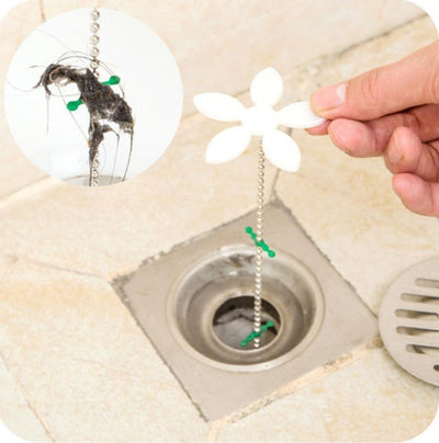 Asypets Cute Hose Cleaner Hair Cleaner for Sewer Floor Drain Anti-Blocking Dredging