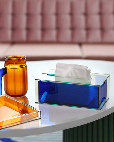 Acrylic Creative Light Luxury Tissue Box Desktop Decoration