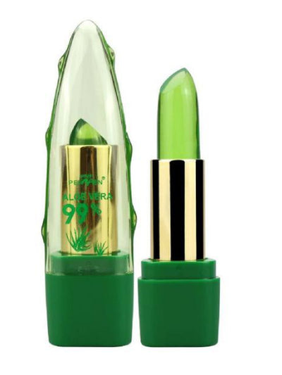 Aloe Vera Gel Color Changing Lipstick Gloss Moisturizer Anti-Drying Desalination Fine-Grain Lip Blam Care