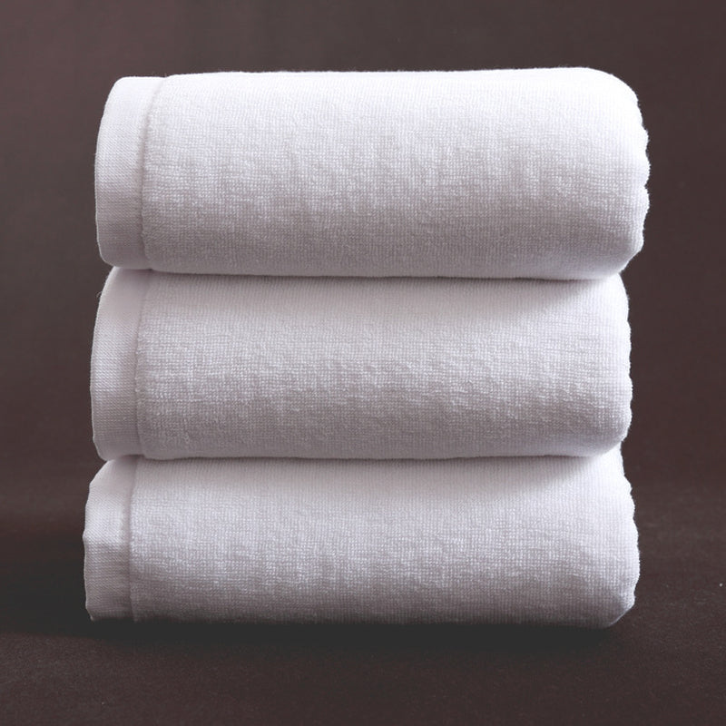 Bath Towel Cotton Adult Thickened and Increased Water-Absorbing White