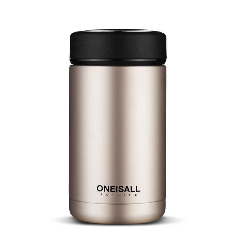 ONE IS ALL Men Gift Bottles 400Ml Insulated Cup 304 Stainless Steel Mug Water Bottle Vacuum Flask Coffee Wine Mug