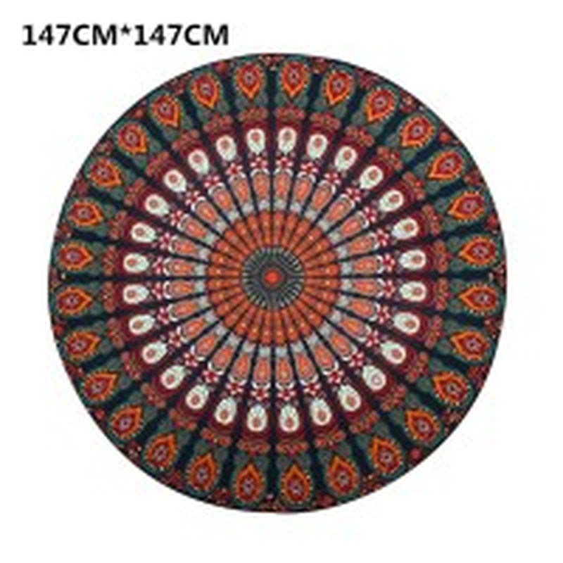 Printed round Beach Towels and Yoga Mat