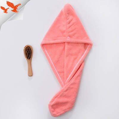 Water-Absorbing and Quick-Drying Superfine Fiber Coral Fleece Hair Dryer Cap