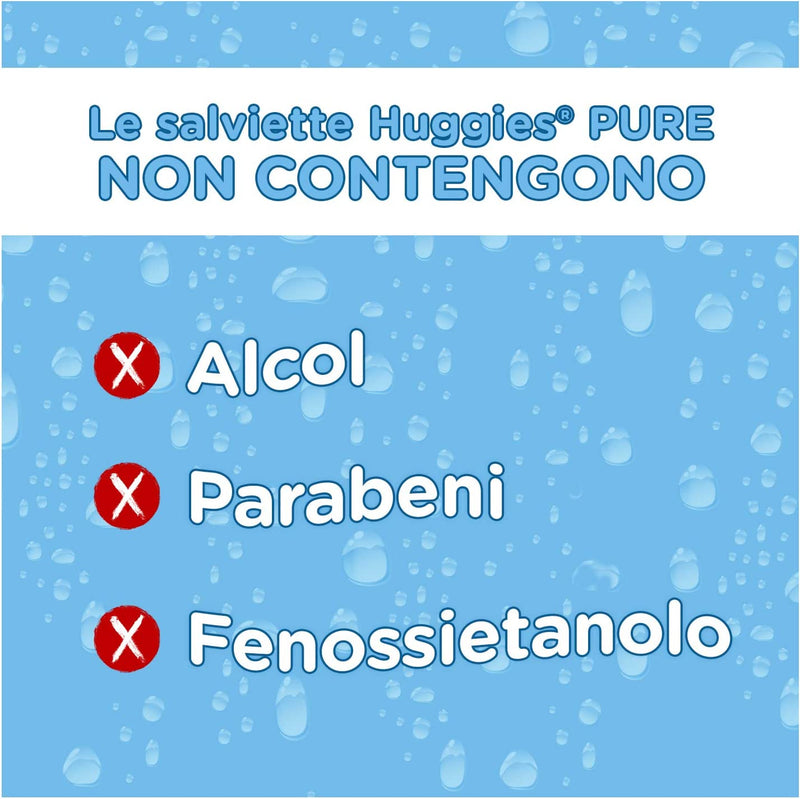 Pure Salviette Umidificate per Bambini, 672 Salviette