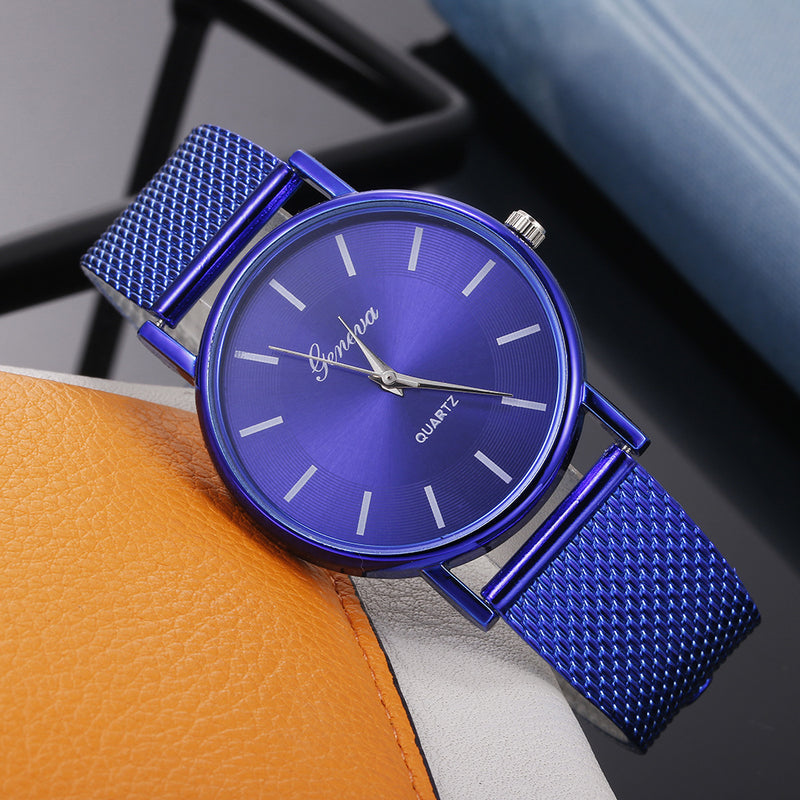 Mesh Belt Quartz Couple Watch