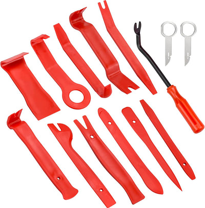 14 Pezzi Strumento Di Rimozione Auto Kit Utensile Di Smontaggio, Riparazione Auto Pry Strumento Attrezzi Strumenti Smontaggio Leve per Porta Pannello, Cruscotto, Radio