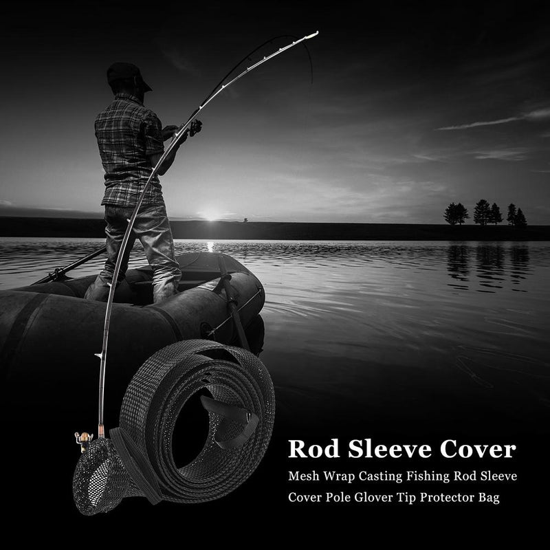 Home Mesh Fishing Rod Protector with Lanyard