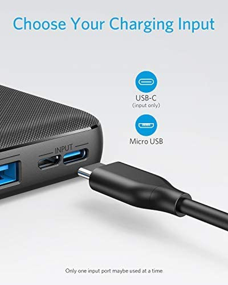 Powerbank20000Mah  Powercore Essential 20000Mah, Power Bank Con Poweriq E Ingresso USB-C, Caricabatterie Portatile per Iphone12/13, Xiaomi, Huawei, Samsung,Ipad, Batteria Esterna Ad Alta Capacità