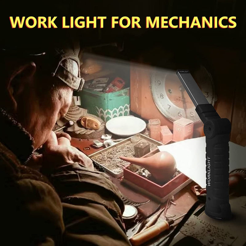 Torcia LED Lampada Da Lavoro Ricaricabile USB Lampada Magnetica COB Lampade Di Ispezione 5 Modalità Lampada E Gancio per Auto/Campeggio/Bbq/Home E Di Emergenza