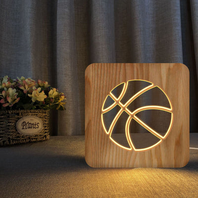 Sports Basketball Energy Saving Night Lamp