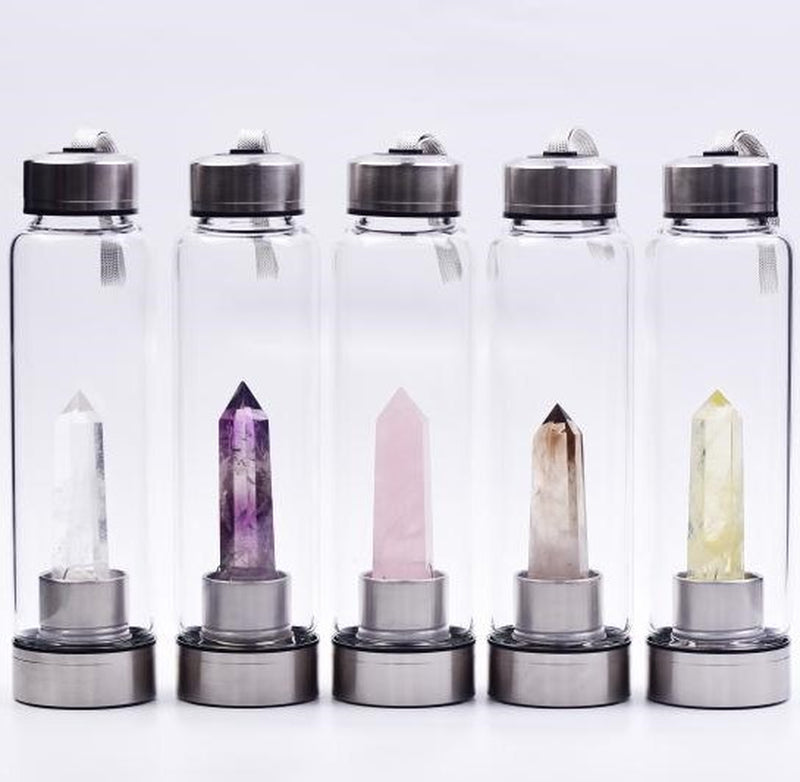 Natural Hexagonal Crystal Column Energy Glass Creative Water Cup Spa Tea Cup Water Cup Crystal Column Magic Wand