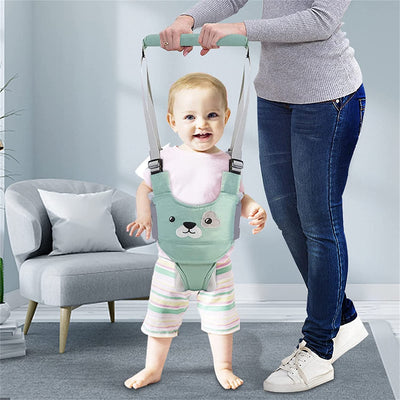 Camminare Assistente per Bambino,  Cintura Bimbo, Detachable Bretelle Di Sicurezza per Bambino Sostegno Portatile, per Aiutarlo a Camminare Cintura Protettiva, per Baby 6-36 Mesi (Verde)