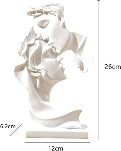 Coppia Statua Creativa Bacio Scultura Arte Astratta Coppia Scultura Arredamento Casa Statua Resina Decorazione Statua Romantica Utilizzata per La Decorazione Della Casa, Matrimonio, Regalo.