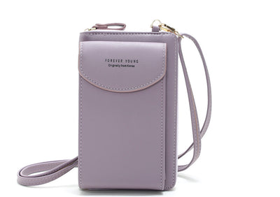 Mobile Phone Bag Zipper Women Diagonal Bag