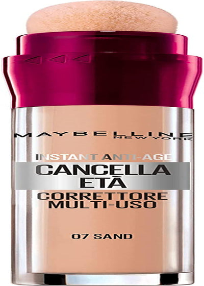 New York Correttore Liquido Il Cancella Età, Con Bacche Di Goji E Haloxyl, Copre Occhiaie E Piccole Rughe, 07 Sand, 6,8 Ml