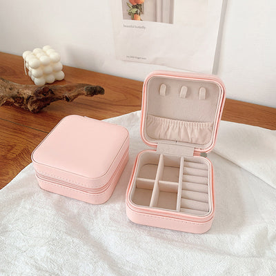 Portable Simple Storage Box Mini Travel Jewelry Bag