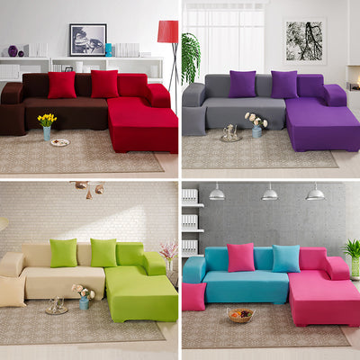 Stretch Sofa Cover All-Inclusive Solid Color Fabric Sofa Cover Towel