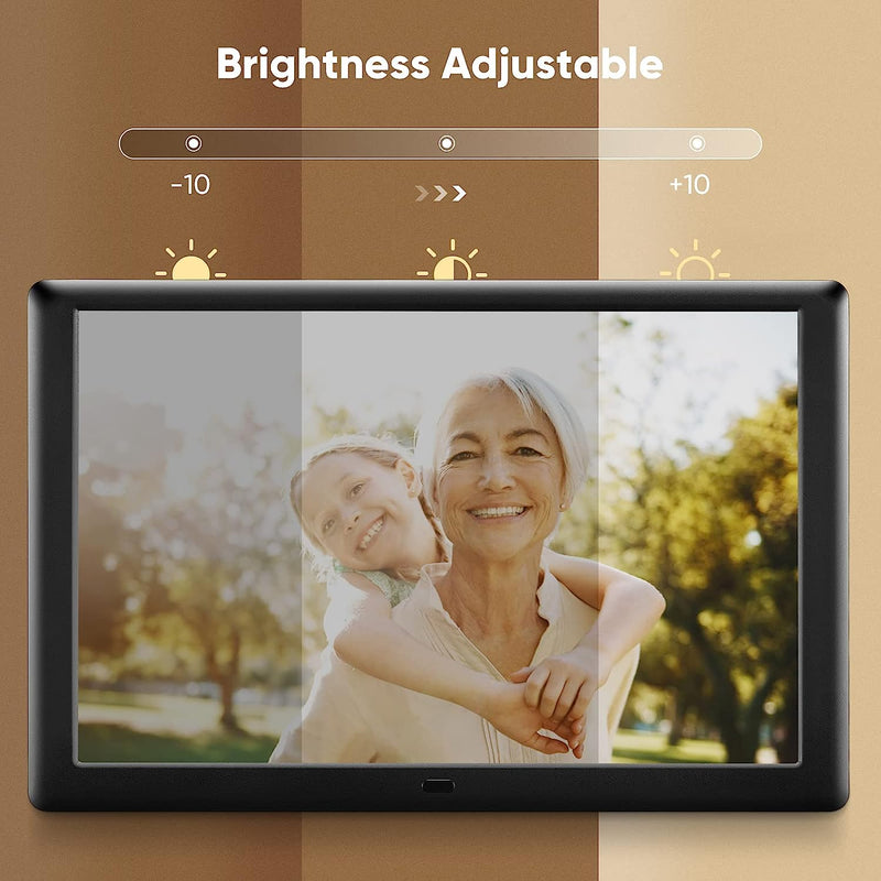 Cornice per Foto Digitali Cornice Digitale Con Telecomando Da 10 Pollici Lettore Di Foto/Musica/Video Ad Alta Risoluzione 1280 * 800 Lettore Fotografico Elettronico Con Display IPS Completo