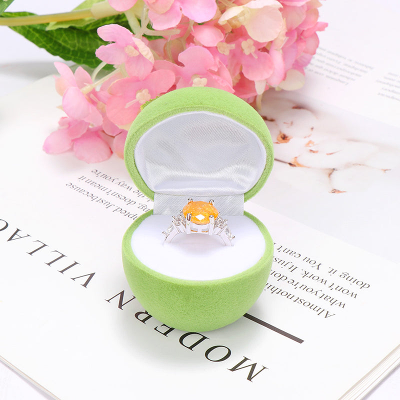 Cute suede jewelry box