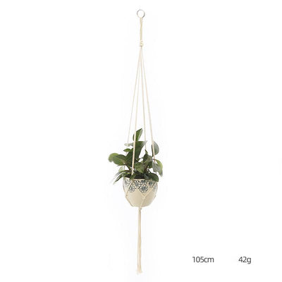 Custom Hand-Knitted Hanging Flowerpot Net Bag