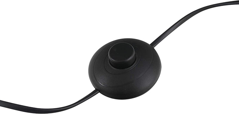 Lampada Da Terra in Stile Industriale Con 3 Paralumi Regolabili, Interruttore a Pedale, Acciaio Nero, Ф36 X 165Cm