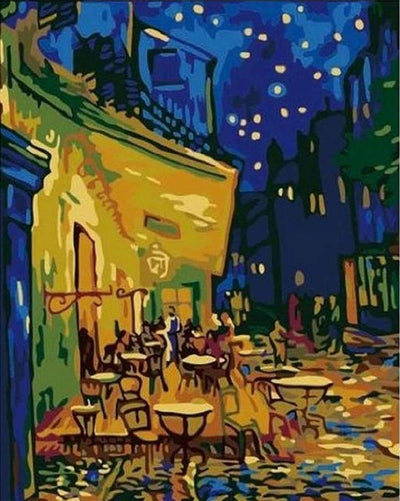 Best Pictures DIY Digital Oil Painting Paint by Numbers Christmas Birthday Unique Gift Van Gogh Starry Sky of the Rhone River