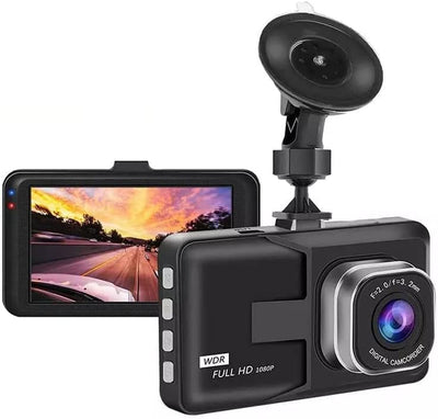 Dash Cam Telecamera per Auto 1080P Full HD Dashcam LCD 3 Pollici WDR, Grandangolo Di 170°, G-Sensor, Registrazione in Loop, Monitor Di Parcheggio