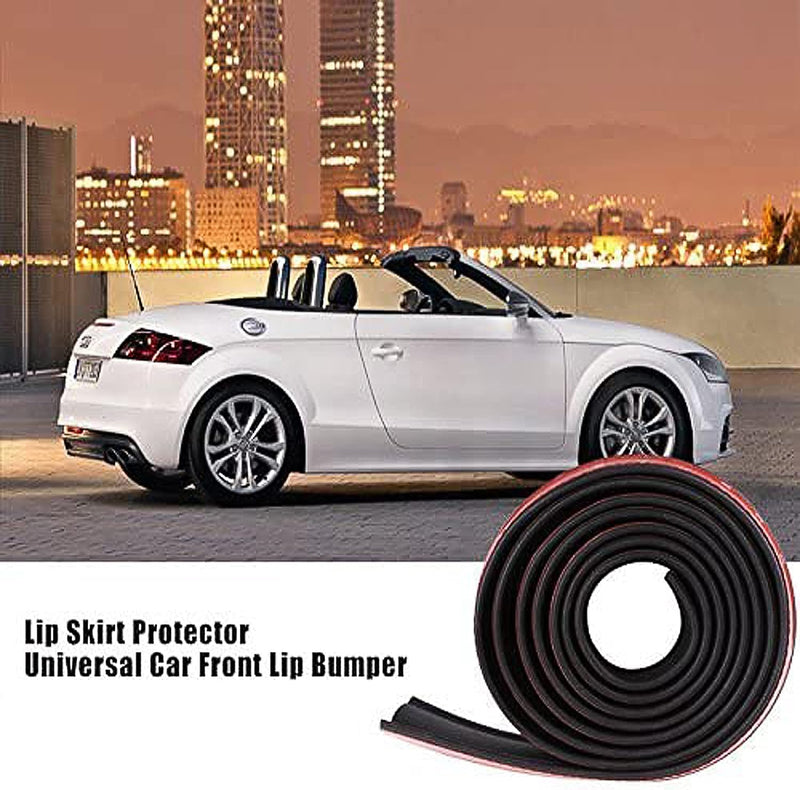 Protezione Paraurti per Auto,  2.5M Spoiler Anteriore Gomma Strisce, Universal Frontale Lip Splitter, Respingente Del Anteriore Forte Striscia Di Gomma, Auto, Camion, SUV