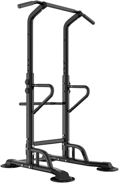 Power Tower Palestra Stazione Fitness Multifunzione per Trazioni Fitness E Addominali, Dip Stazione,Con Impugnature Ergonomiche E Altezza Regolabile 190-230Cm, BH-PSBB002