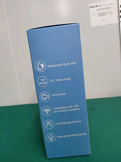 4K Action Cam 20MP Wifi Telecomando Fotocamera Subacquea Impermeabile 40M Sott'Acqua Sports Camera Schermo 2 Pollici 170 Gradi Grandangolare Microfono Esterno 2X1050Mah Batterie E Accessori
