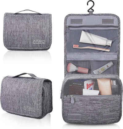 Beauty Case Da Viaggio, Borsa Da Toilette Da Viaggio per Donna Uomo,Impermeabile Beauty Case Con Gancio per Appendere per Organizzare Oggetti Personali Accessori