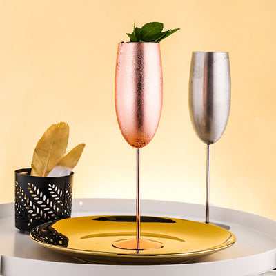 Champagne Glass Stainless Steel Goblet