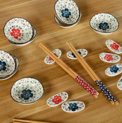 Creative Gifts Ceramic Tableware Chopsticks Chopsticks Dish Gift Set 12 Piece Gift Gifts Ceramic Tableware