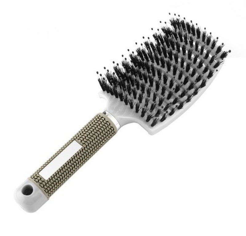 Curved Large Curved Comb, Boar Bristle Massage and Curly Hair Styling Comb