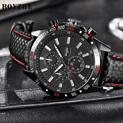 Men'S Watch Sports Business Multi-Function Large Calendar Luminous Waterproof Mechanical Watch Vibrato Watch Male