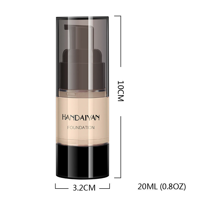 HANDAIYAN Full Cover Foundation Waterproof Moisturizer Fond De Teint Couvrant Face Liquid Foundation Base Makeup for Dark Skin