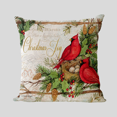 New Year Christmas Series Linen Pillowcase