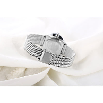 Spot Watch Mesh Woven Steel Belt Women'S Watch Ultra-Thin Fashion Watch Waterproof Quartz Watch Wholesale Women'S Watch 061A