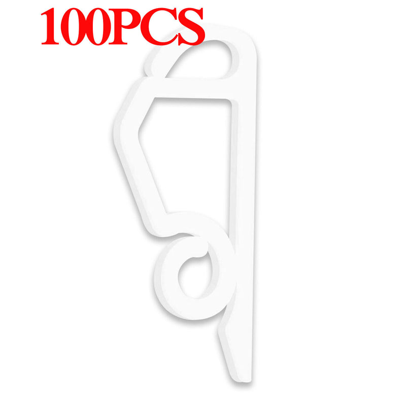 100PCS Christmas Light Clips Durable Weatherproof Plastic Hang Gutter Hooks