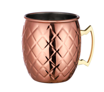 Moscow Mule Cup Copper-Plated Hammer Point