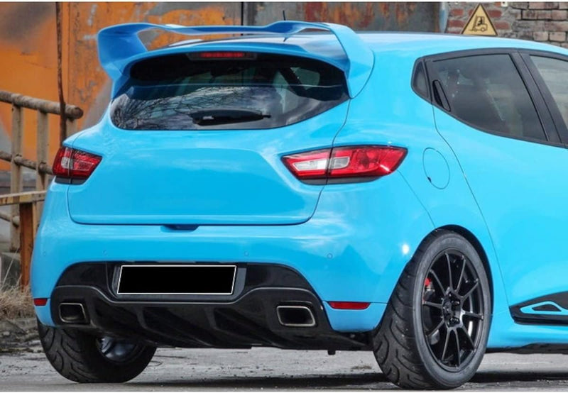 Spoiler Paraurti Auto per Ren-Au-Lt Clio 4 RS Spoiler 2012 2013 2014 2015 2016 2017 2018 2019 Spoiler Posteriore in Fibra Ala Top Auto-Styling Auto (Colore : Piano Black)