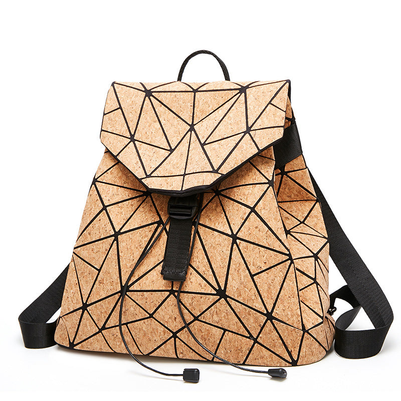 KAOGE Original Natural Cork Backpack Women Fashion Wooden Vegan Bag Female Backpacks Travel Bagpack Girl School Bag