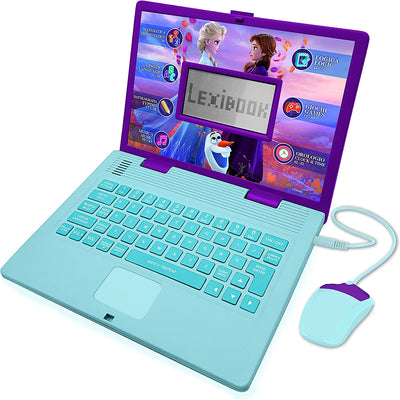 Disney Frozen 2 Computer Portatile Educativo Bilingue Italiano/Inglese 124 Attività Matematica Logica Musica Orologio Jc598Fzi5 3+Anni