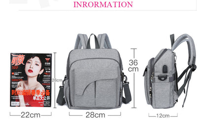 Mommy Backpack Outdoor Large Capacity Backpack Fashion Casual Bag