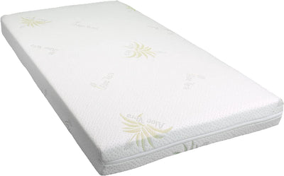 MATERASSO 120X60, MATERASSINO per LETTINO BABY ALOE VERA CM. 120 X 60 Alto 10 Cm MADE in ITALY