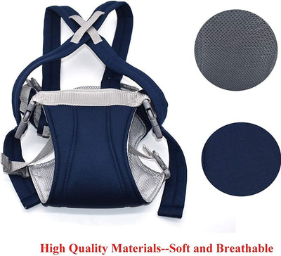 Marsupio Neonati, Ergonomico Regolabile Portantina Bebè Multiple-Posizioni Baby Carrier per Neonato E Bambino Fino a 15Kg Blu Scuro,Marsupio Neonati