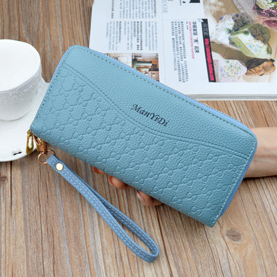 Ladies Long Large-Capacity Double Zipper Wallet