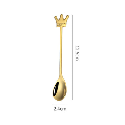 Japanese Style Stainless Steel Cartoon Sunflower Spoon