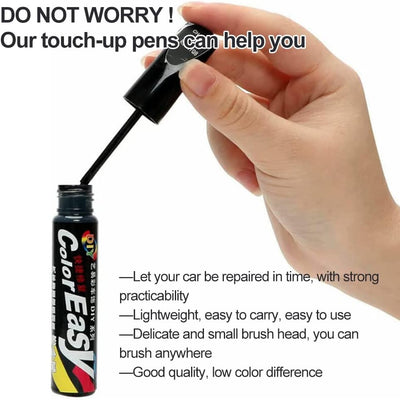 Penna per Vernice per Auto,Penna per Ritocco Auto,Pennarello Copri Graffi Auto,Penna per Riparazione Graffi Auto,Vernice per Ritocco Di Auto,Penna per Rimuovi Graffi Auto,Nero+Bianco,2 Pezzi