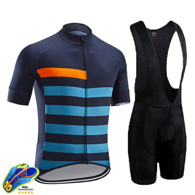 Road and Mountain Bike Cycling Jerseys Men'S Tops Spring and Summer Cycling Jerseys